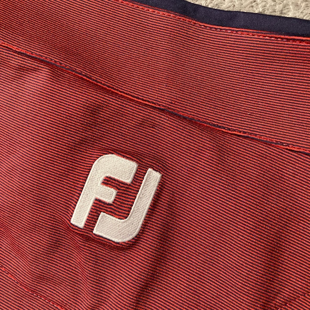 FootJoy 1/4 Zip Pullover Mens Size XL Golf Long Sleeve Activewear Red Logo Nylon - Picture 4 of 11